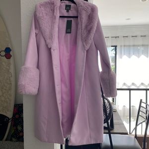 Super cute wild fable long faux fur jacket